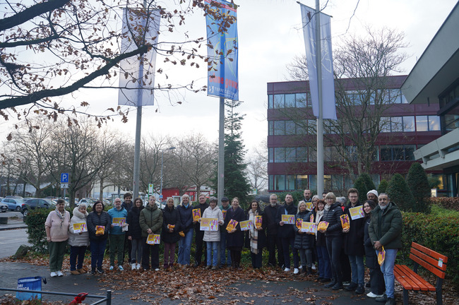 Setzten ein gemeinsames Zeichen gegen Gewalt an Frauen Setzten ein gemeinsames Zeichen gegen Gewalt an Frauen