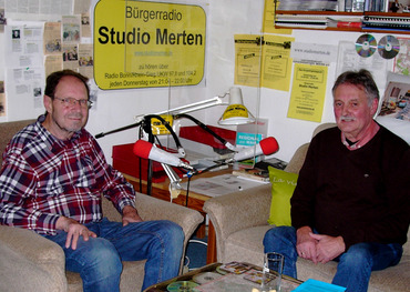 Moderator Otto Ganser (links) im Gespräch mit Josef Breuer. Foto: Studio Merten