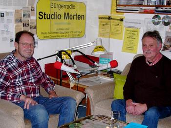Moderator Otto Ganser (links) im Gespräch mit Josef Breuer. Foto: Studio Merten