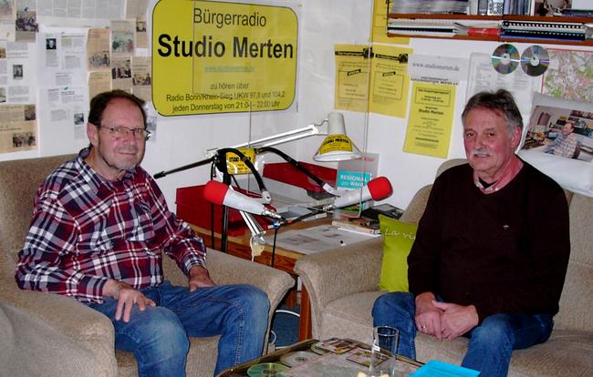 Moderator Otto Ganser (links) im Gespräch mit Josef Breuer. Foto: Studio Merten
