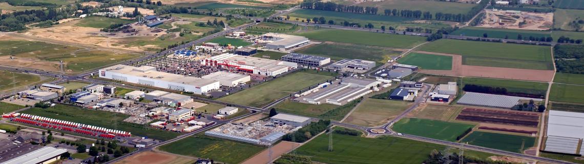 Luftbild vom Gewerbepark Bornheim Süd