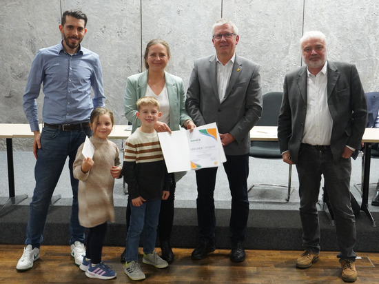 Platz 3 Umweltpreis 2024 Familie Bliss 
