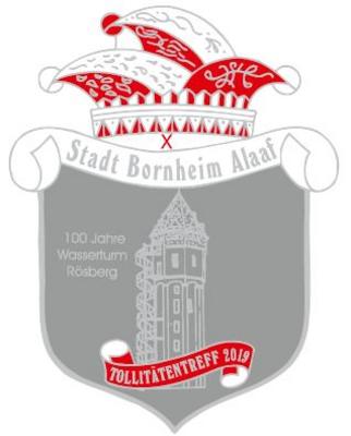 Auszeichnung für Verdienste um den Bornheimer Karneval: Der Karnevalsorden der Stadt Bornheim zeigt in dieser Session den Rösberger Wasserturm.