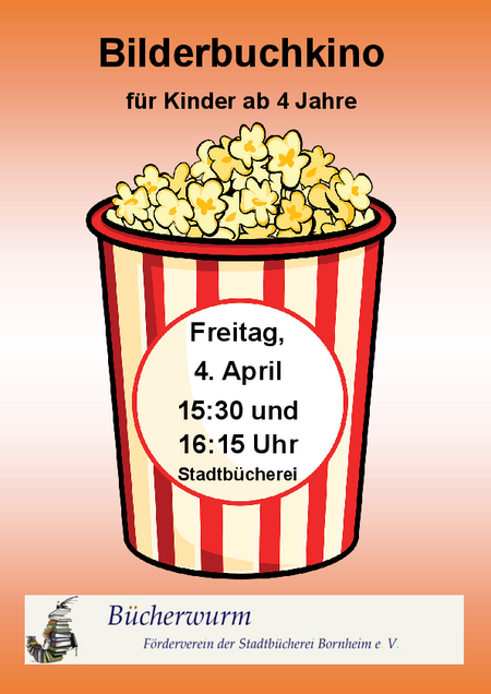 Plakat Bilderbuchkino in der Stadtbücherei Bornheim