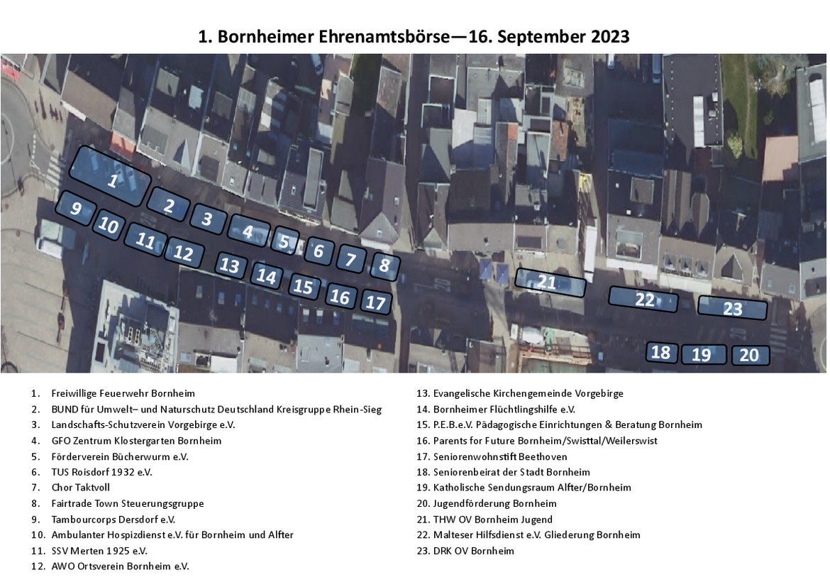 Lageplan Ehrenamtsbörse