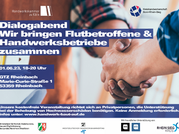 Poster Dialogabend Flut 2023