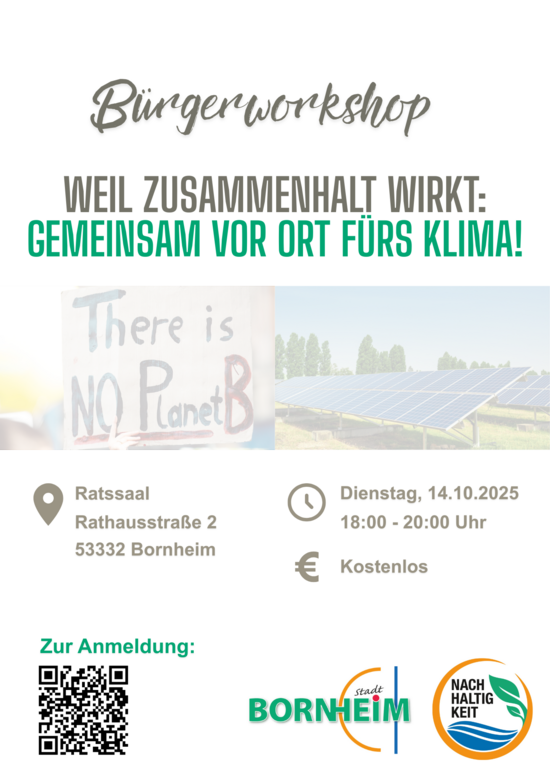 Bürgerworkshop Klimaschutz Flyer