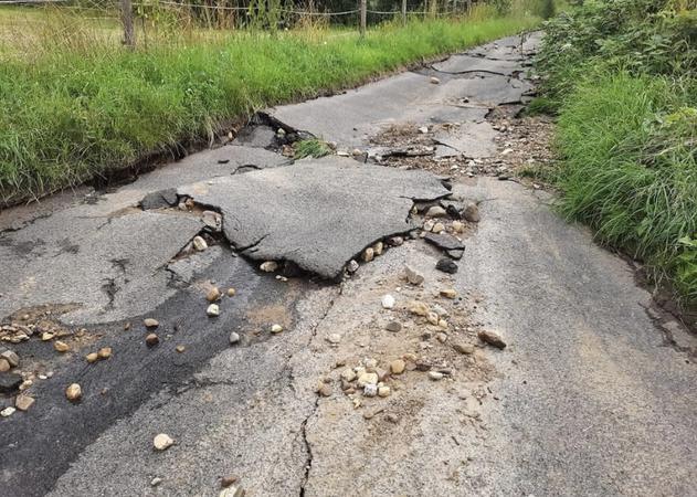 Die Verlängerung der Keimerstraße wurde völlig zerstört