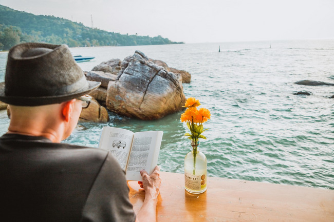 Buch lesen und entspannen