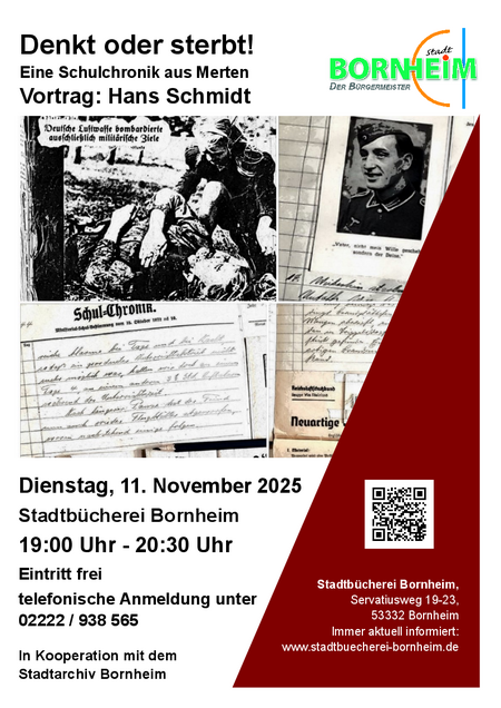 Plakat Mertener Schulchronik