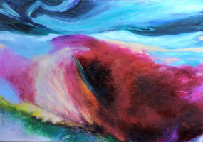 Wave, Turnaraund, 2021, Öl auf Leinwand, 160 x 230 cm