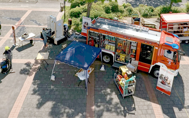 Auf dem Aktionstag präsentierte sich auch die Feuerwehr Wachtberg