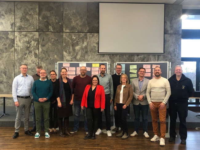 Der SAE-Stab der Stadt Bornheim trat übungshalber zusammen