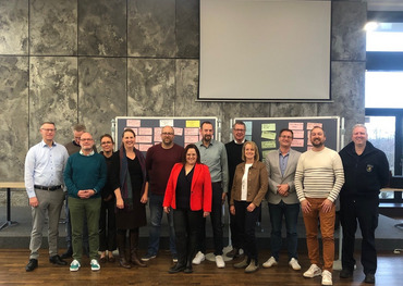 Der SAE-Stab der Stadt Bornheim trat übungshalber zusammen