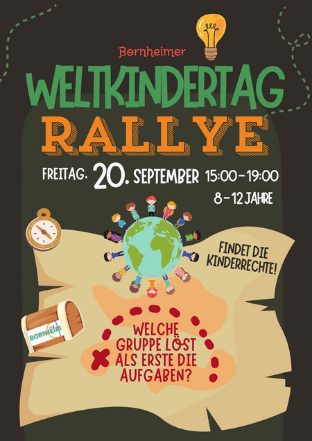 Plakat Weltkindertag Rallye
