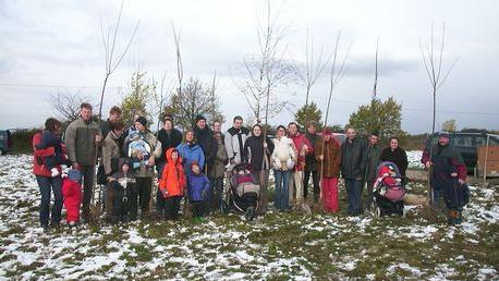 Pflanzaktion 2004 auf der Wiese bei Roisdorf