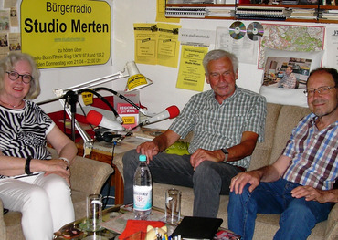 Im Studio Merten (v.l.): Hilka Farnschläder-Händel, Walter Kuhl und Otto Ganser. Foto: Otto Ganser 