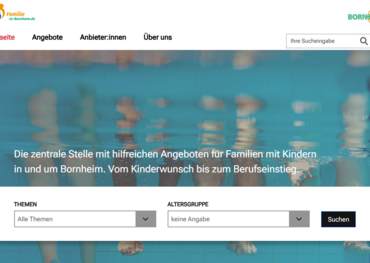 Startseite des Online-Familienwegweisers