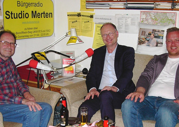 Zu Gast im Studio Merten: Sven Plöger (Mitte). Foto: Studio Merten