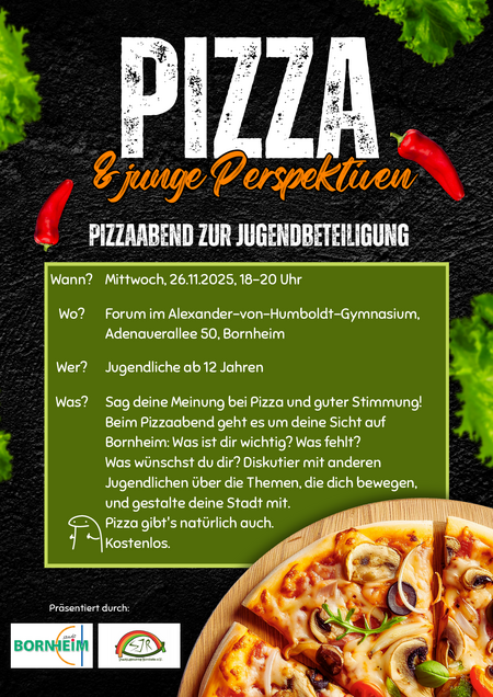 Diskussionsabend Pizza und junge Perspektiven