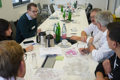 Gruppenarbeit beim zweiten Fachdialog der Akteure zur Kommunalen Wärmeplanung der Stadt Bornheim
