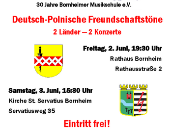 Plakat Konzerte Deutsch-polnische Freundschaftstöne 2023