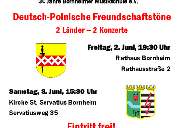 Plakat Konzerte Deutsch-polnische Freundschaftstöne 2023