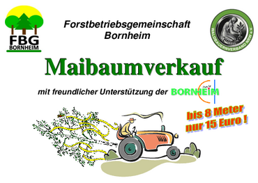 Plakat Maibaumverkauf