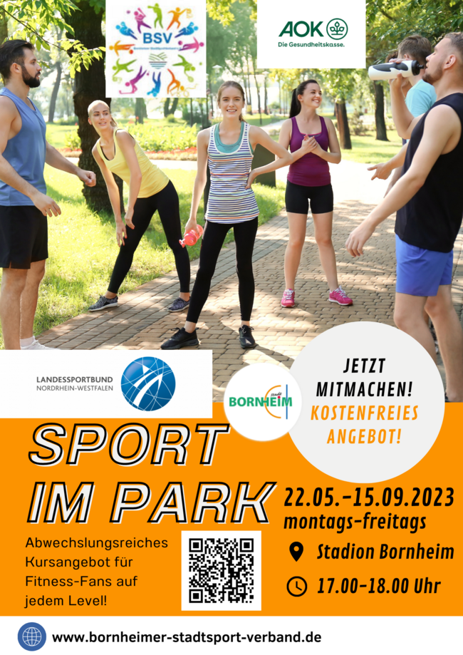 Plakat Sport im Park