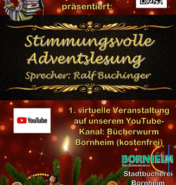 Plakat Adventslesungen Förderverein Bücherwurm
