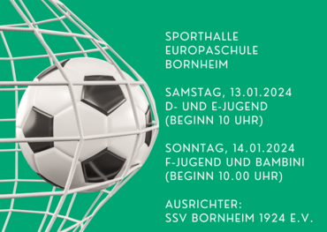 Plakat Hallenfußball-Stadtmeisterschaften 2024