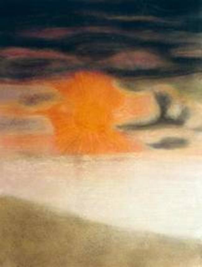 Lanzarote, Sonnenuntergang, Pastell, Größe: 43 cm x 52 cm