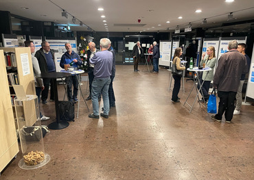 Info-Plakate in der Bürgerhalle informieren über Mobilitätskonzept