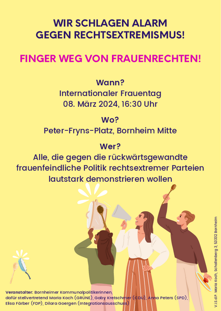 Plakat zum Weltfrauentag 2024