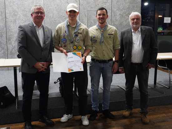 Platz 3 Umweltpreis 2024 Pfadfinder St. Aegidius