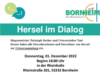 Plakat Bürgerdialog Hersel