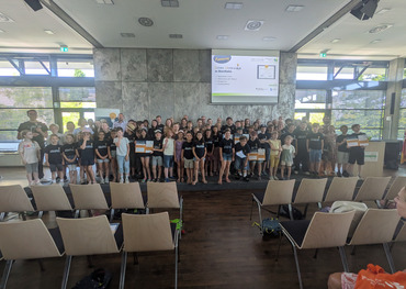 Grund zum Feiern: Alle Schulen holten Gold
