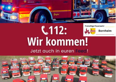 Freiwillige Feuerwehr der Stadt Bornheim postet ab sofort auf Social Media
