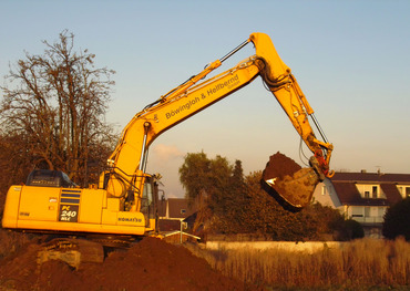 Baggerarbeiten am Mühlenbach