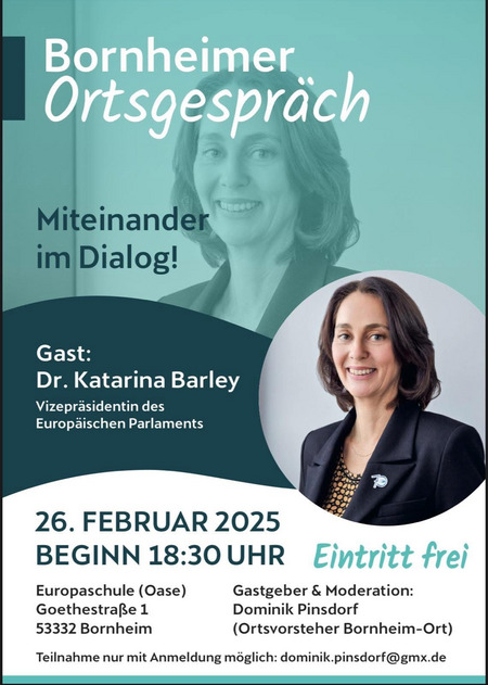 Bornheimer Ortsgespräch mit Dr. Katarina Barley
