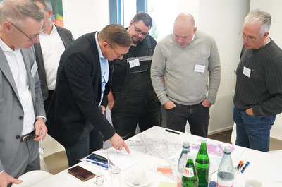 Gruppenarbeit beim zweiten Fachdialog der Akteure zur Kommunalen Wärmeplanung der Stadt Bornheim