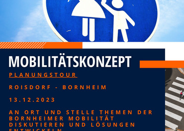 Plakat Mobilitätskonzept Planungstour Roisdorf – Bornheim