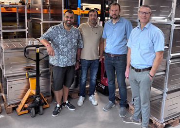 (v.l.): Sandeep Bains Alexander Scheller Christian Mandt und Sebastian Römer