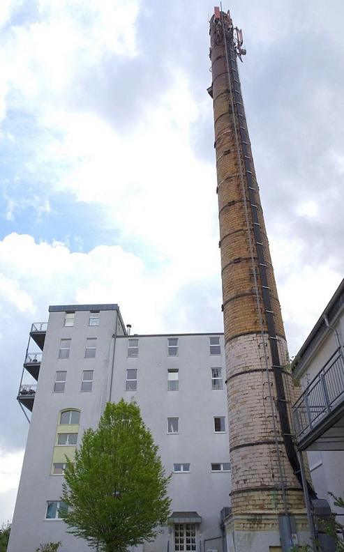 Turm und Schornstein der ehemaligen Germania Brauerei. FOTO: MICHAEL PACYNA
