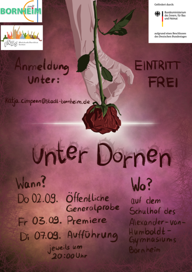 Plakat INES Theater Unter Dornen