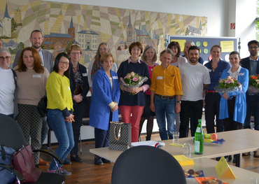 Die Teilnehmenden der Werkstatt Migration und Integration im Bornheimer Ratssaal