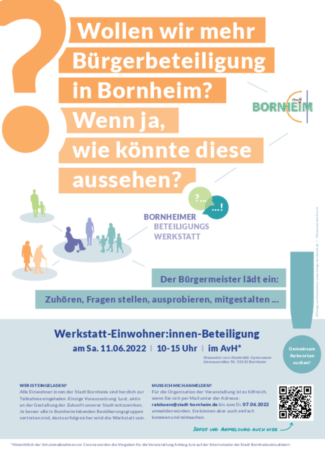 Plakat Bornheimer-Beteiligungs-Werkstatt