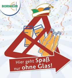 Plakat Glasverbot