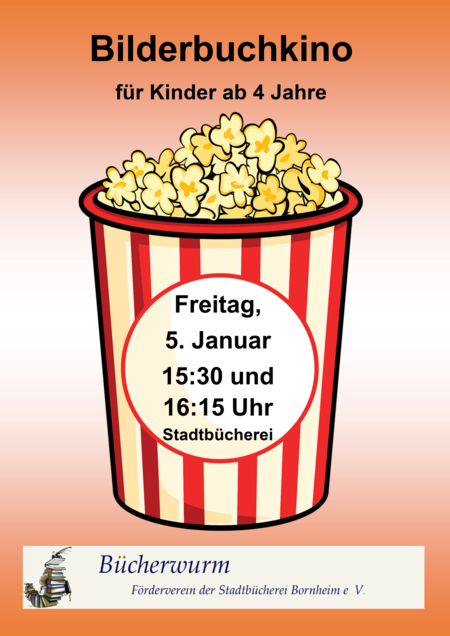 Plakat Bilderbuchkino in der Stadtbücherei