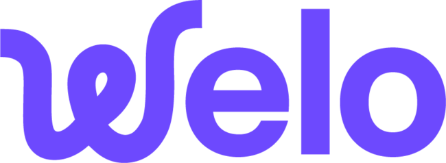 Das neue Welo-Logo zeigt sich in auffälligem Violett